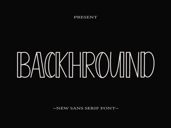 Background: A Casual Display Typeface for Modern Branding
