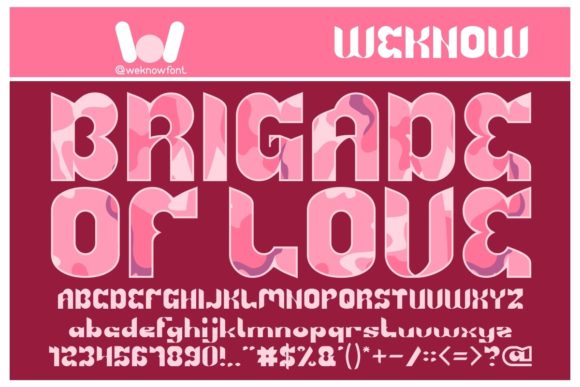 Brigade of Love: A Display Typeface for Editorial Storytelling
