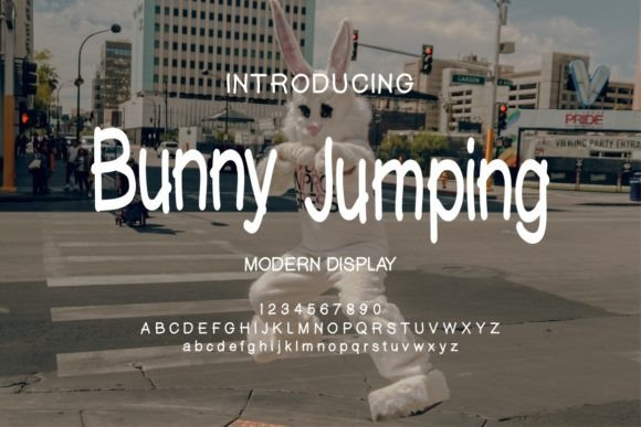 Bunny Jumping: A Playful Display Font for Modern Editorial Design