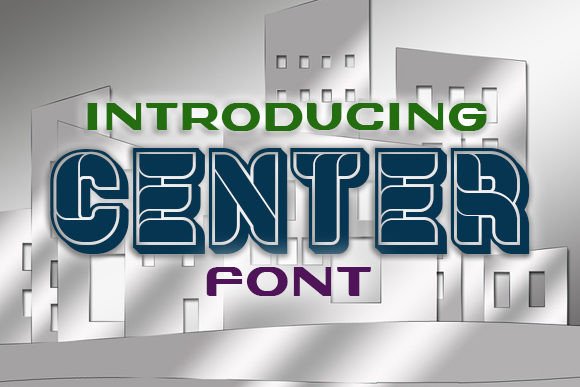 Center: The 3D Display Font for Handmade Creators