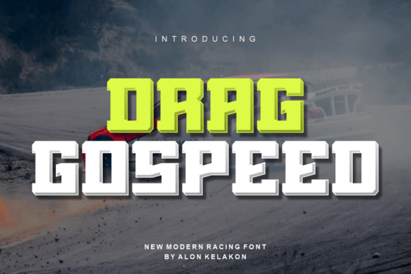 Drag Gospeed: A Bold Display Typeface for Modern Branding