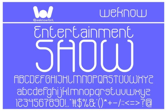 Entertainment Show: The Modern Display Font for Bold Brand Identity