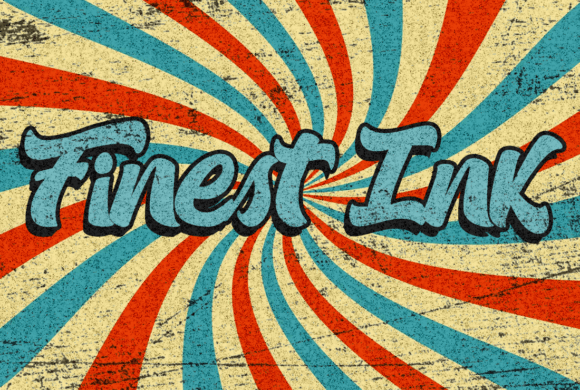 Finest Ink: A Retro Display Typeface for Bold Campaigns