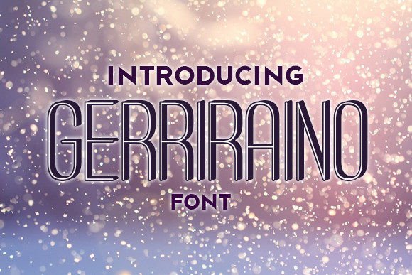 Gerriraino: The Premium Display Font for Memorable Branding