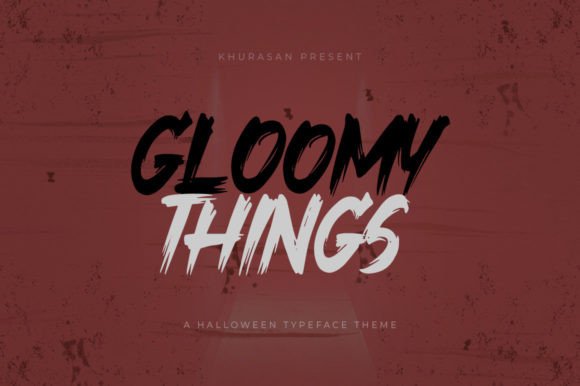Gloomy Things: A Bold Display Font for Dark Web Experiences