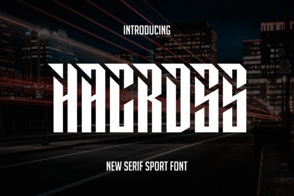 Hacross: A Bold Display Font for Modern Editorial Design