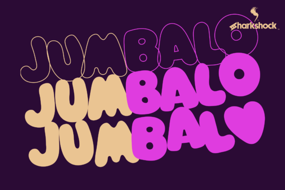 Jumablo: The Bubbly Display Font for Fun Brand Identities