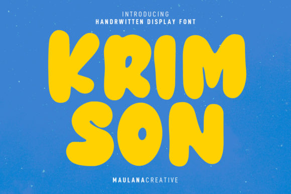 Krimson: The Playful Display Typeface That Brings Handmade Products to Life