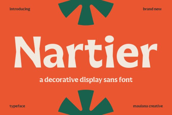 Nartier: A Modern Display Font for Bold Brand Identities
