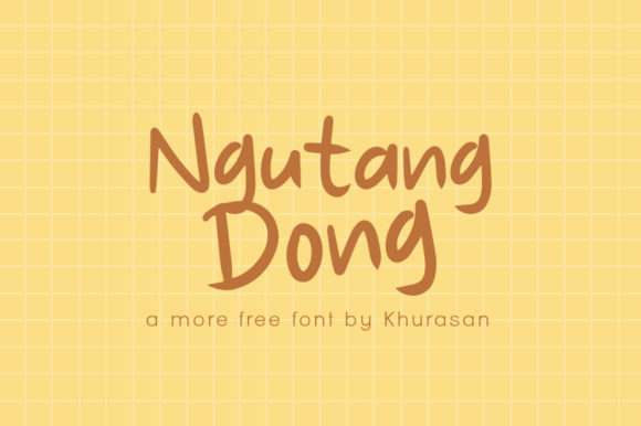 Ngutang Dong: A Modern Display Typeface for Bold Web Design