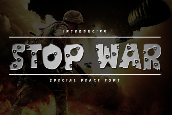 Stop War: A Joyful Display Typeface for Modern Web Design
