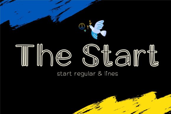 The Start: A Refreshing Display Font for Modern Brand Identity