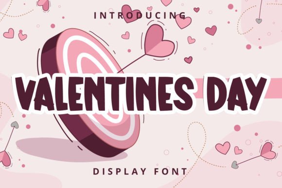 Valentines Day: A Playful Display Font for Editorial Design