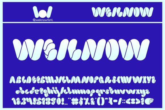 Weknow: A Geometric Display Font for Modern Web Design
