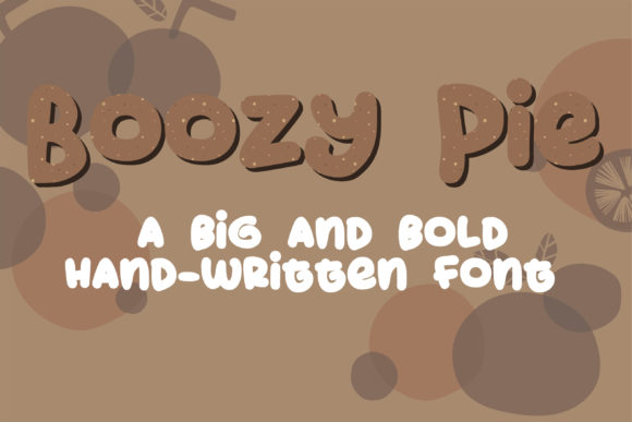 ZP Boozy Pie: The Chubby Display Typeface for Bold Campaigns
